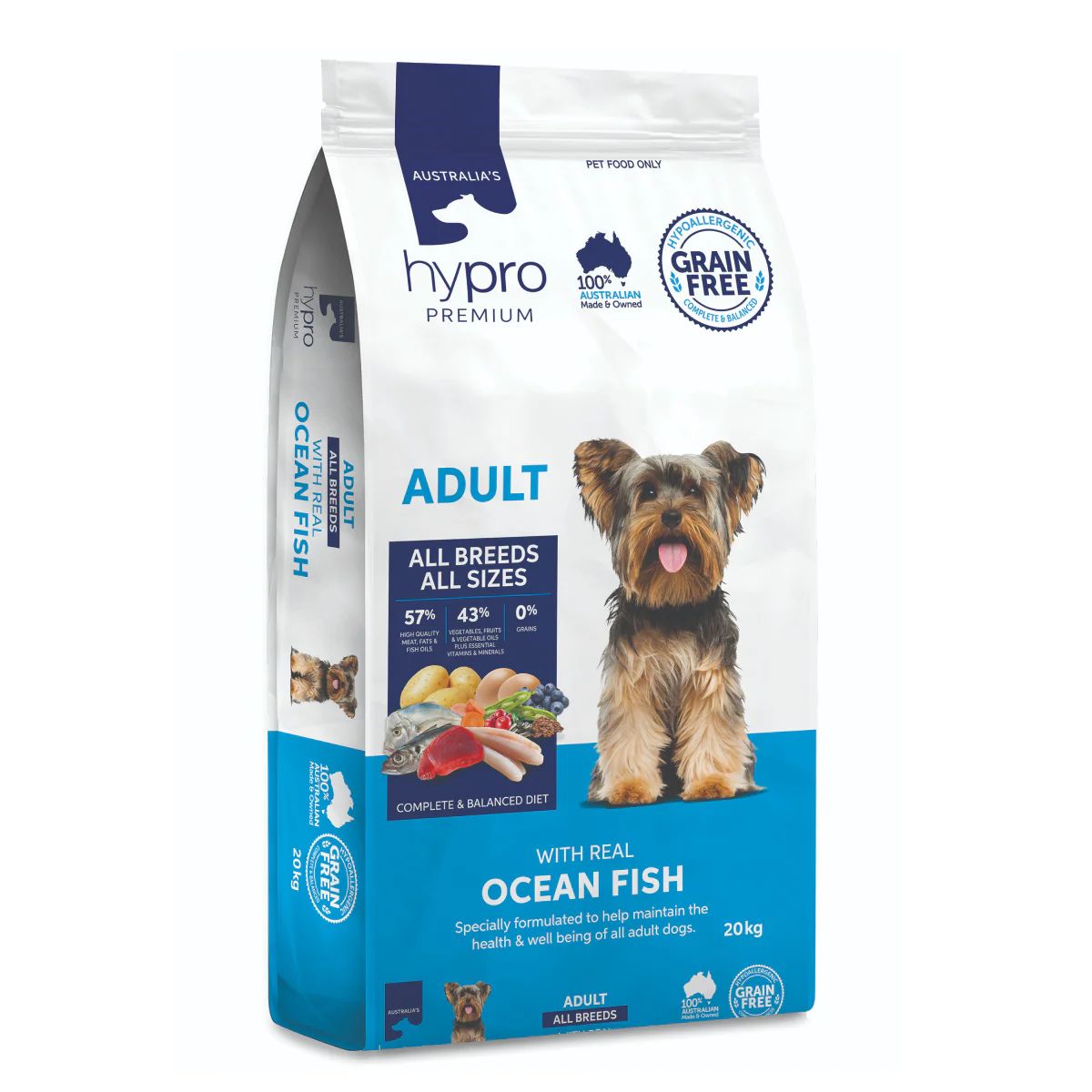 Hypro Premium - Ocean Fish - Adult Dog GRAIN FREE from $24.95