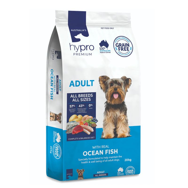 Hypro Premium - Ocean Fish - Adult Dog GRAIN FREE from $24.95