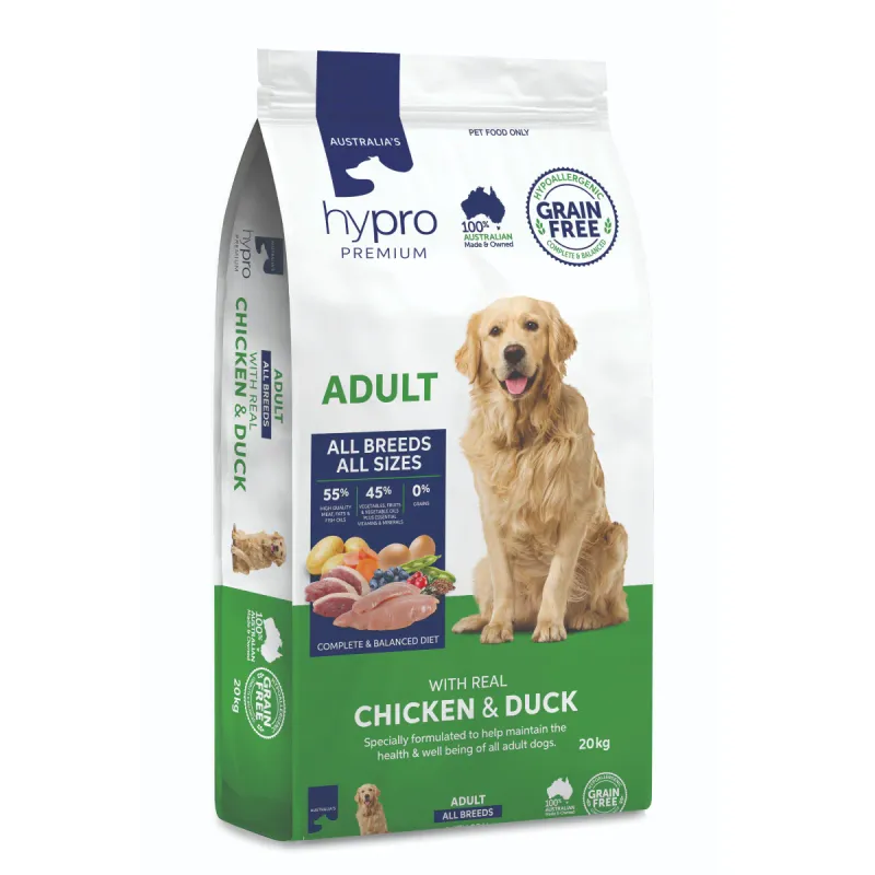 Hypro Premium - Chicken &amp; Duck - Adult Dog GRAIN FREE from $24.95