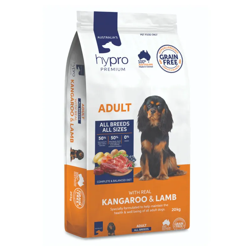 Hypro Premium - Kangaroo &amp; Lamb - Adult Dog GRAIN FREE from $24.95