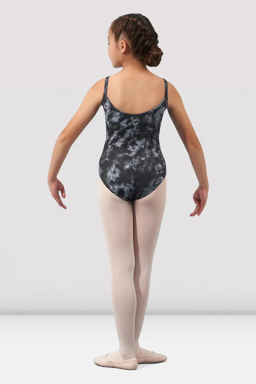 Girls Mirella Watercolor Scoop Neck Leotard