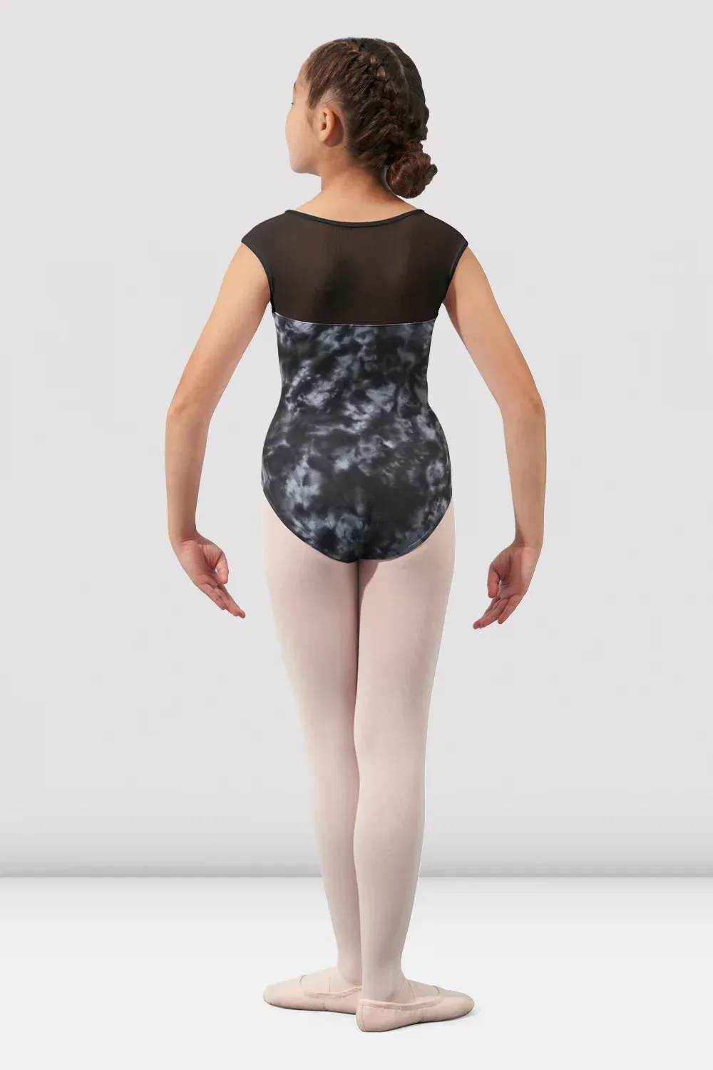 Girls Mirella Watercolor Cap Sleeve Leotard