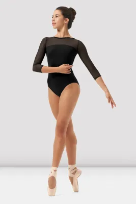 Boheme 3/4 Sleeve Leotard - L BLK 889162738408