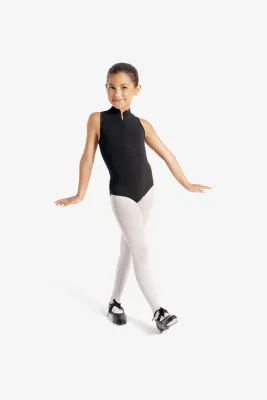 Glitter Glam Zip Front Leotard - Child S BLK AV12QCA0JDMAR