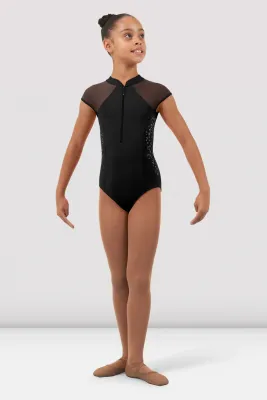 Vanessa Zipper Leotard - Child 6X-7 889162684439