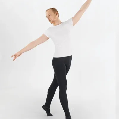 Men's Microfiber Footed Tights GE5W8XMKVPMQE