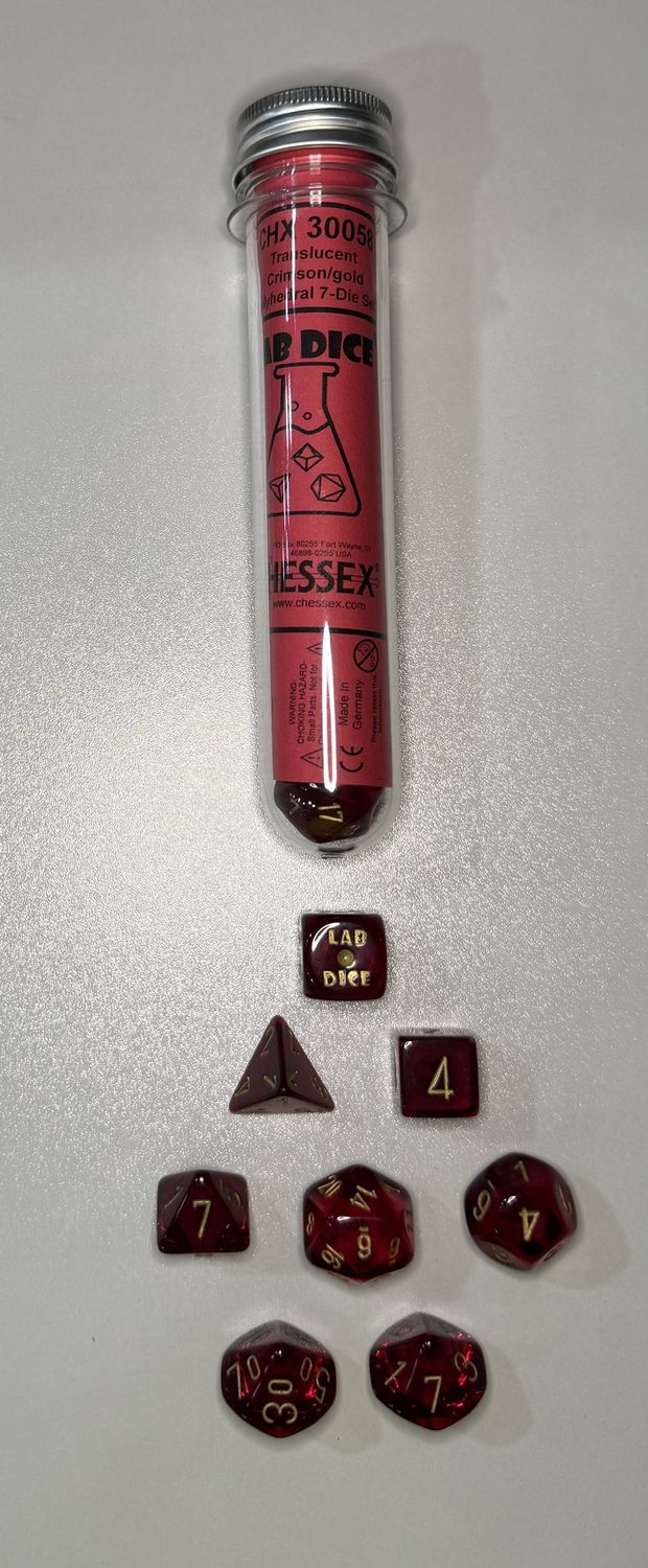 CHX30058 Lab Dice Red
