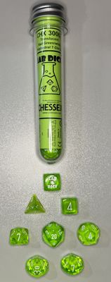 CHX30062 Lab Dice Green