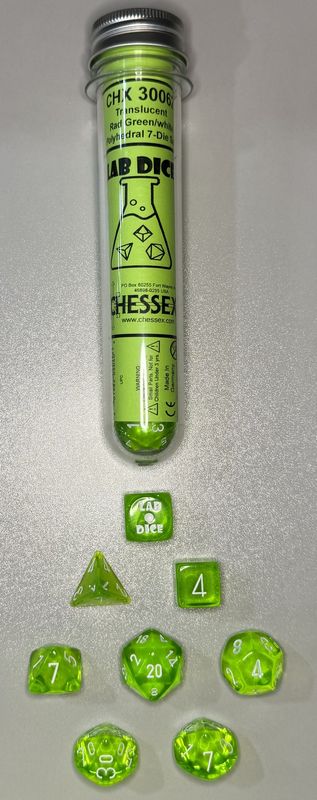 CHX30062 Lab Dice Green