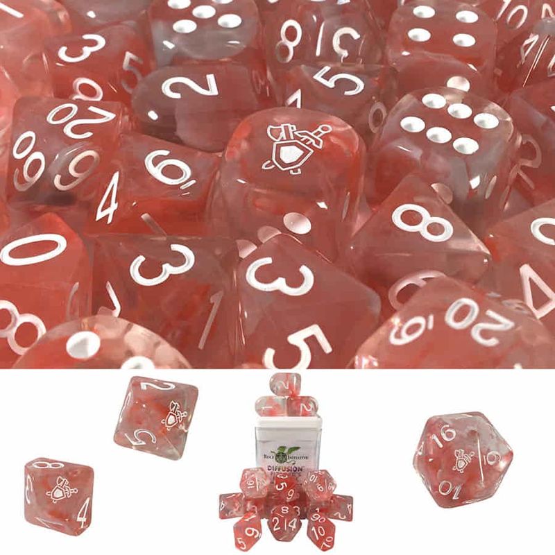 15ct Diffusion Fighter&#39;s Resolve dice set
