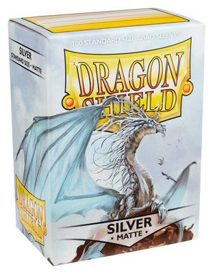 DS Sleeves : Matte Silver 100ct