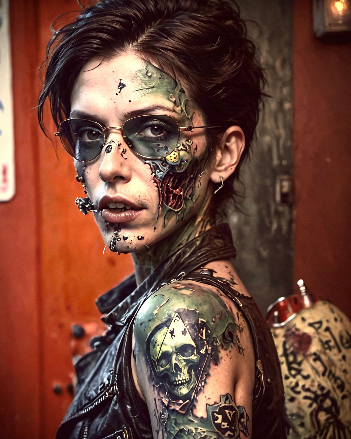 Vegas Undead- 4x6 print (Biker Princess)