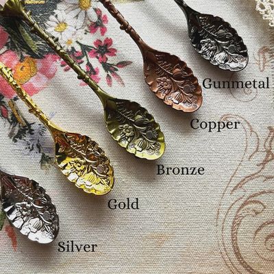 Rose Quartz Crystal Spoon - Copper