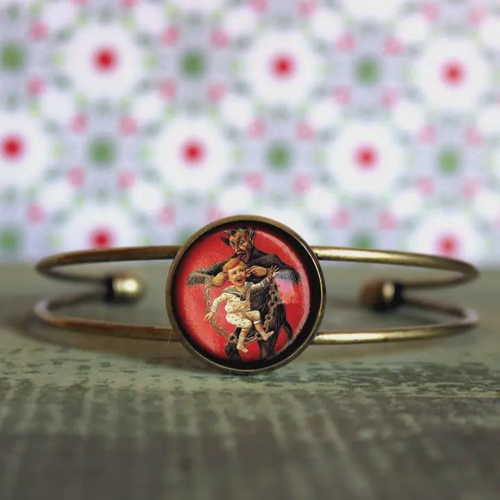 Krampus Christmas Cuff Bracelet #2