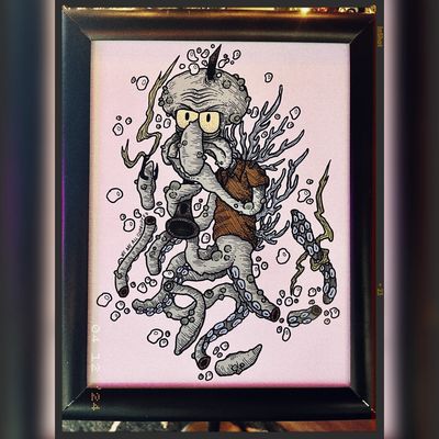 Squidward Print