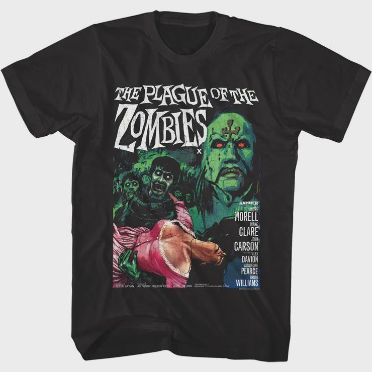 Plague of the Zombies Black Adult T