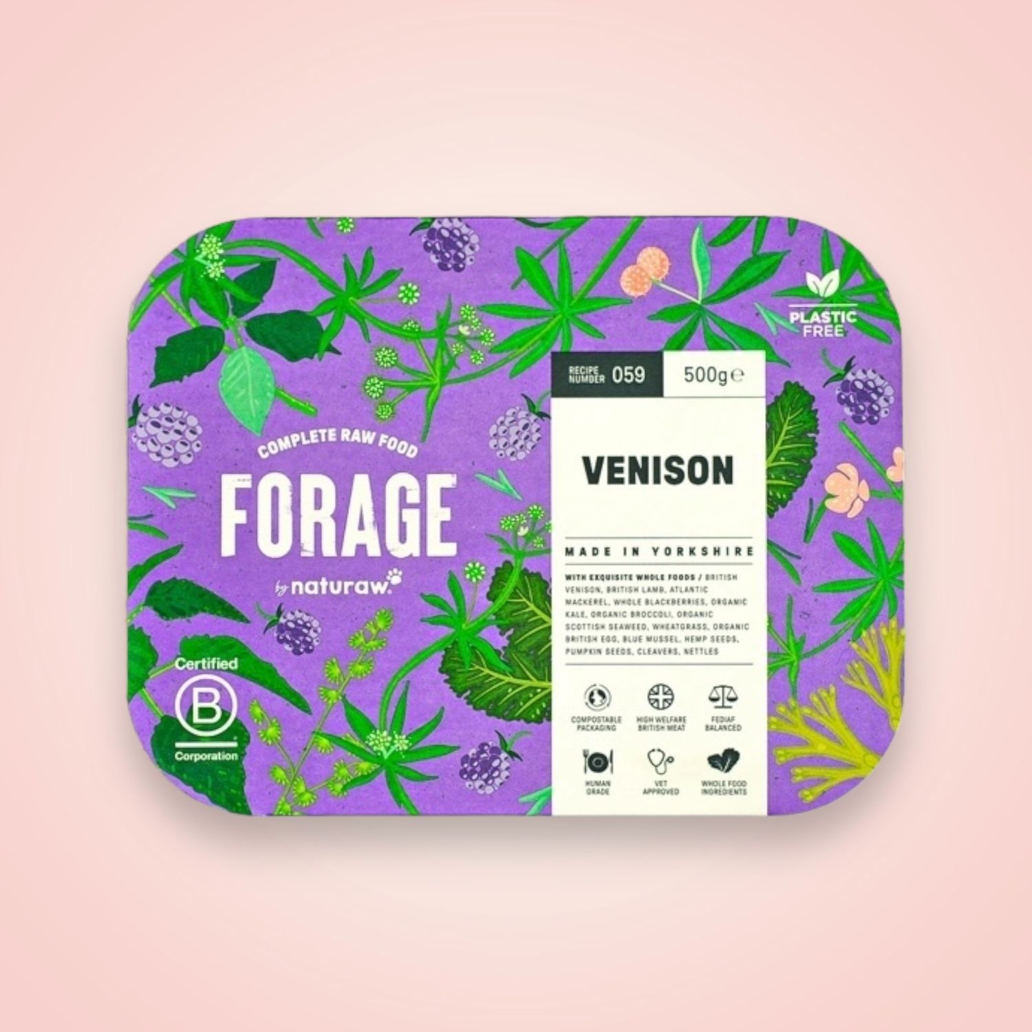 NATURAW FORAGE VENISON 500G