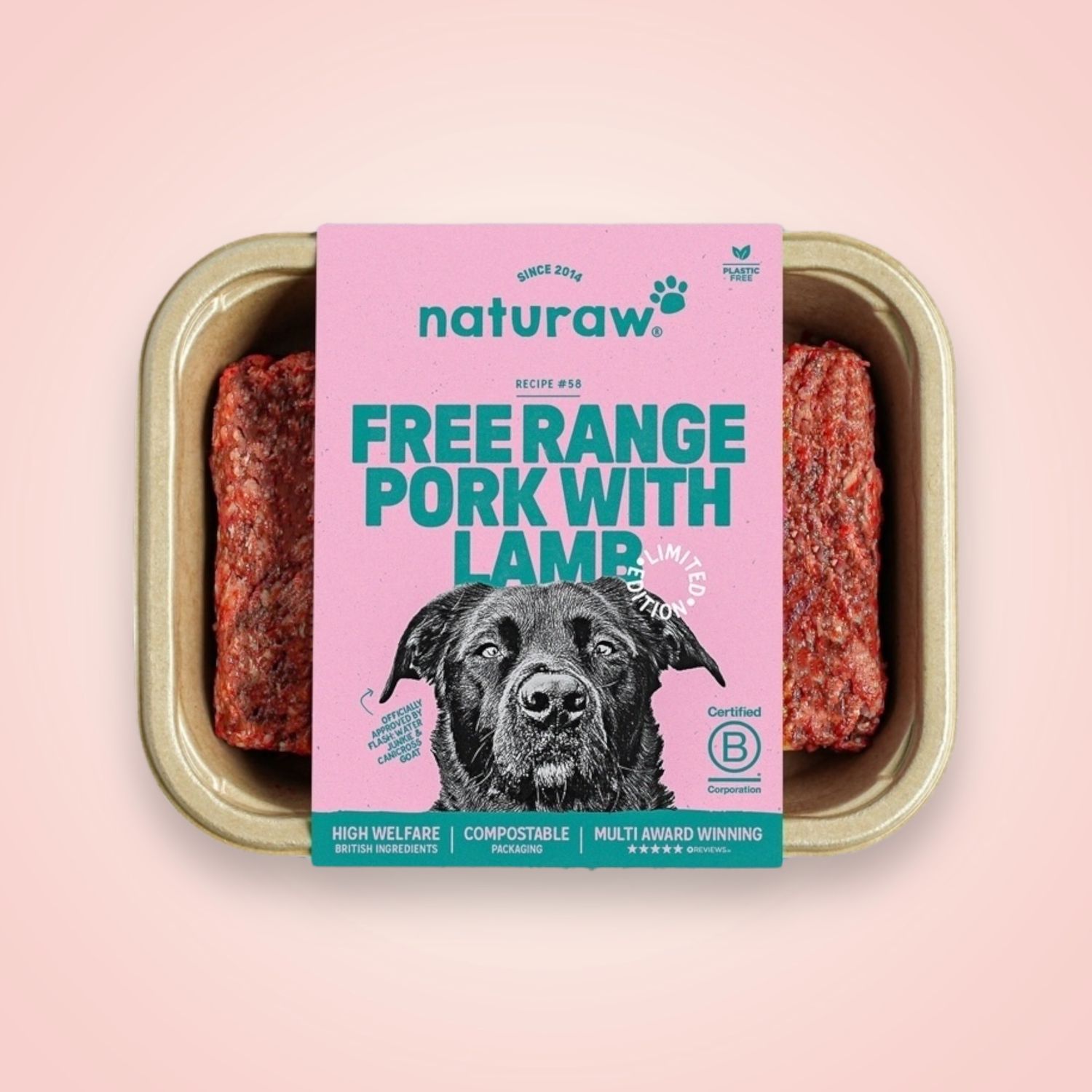 NATURAW FREE RANGE PORK WITH LAMB 500G