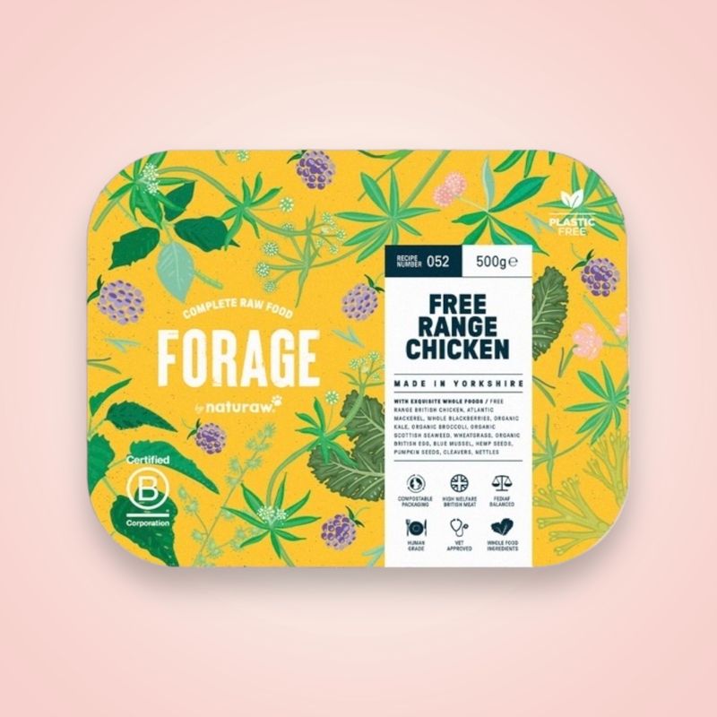 NATURAW FORAGE FREE RANGE CHICKEN 500G