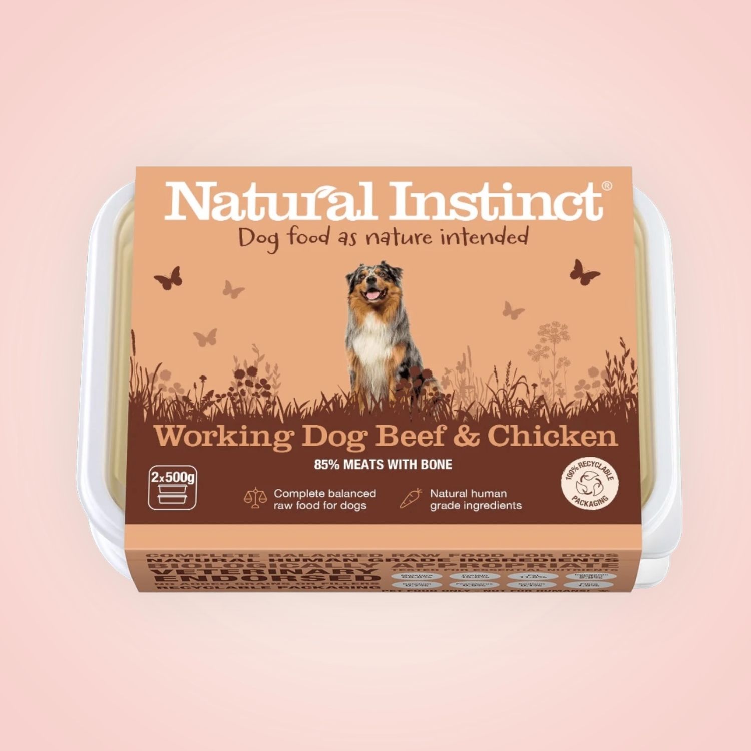 NATURAL INSTINCT WORKING BEEF 2X500G