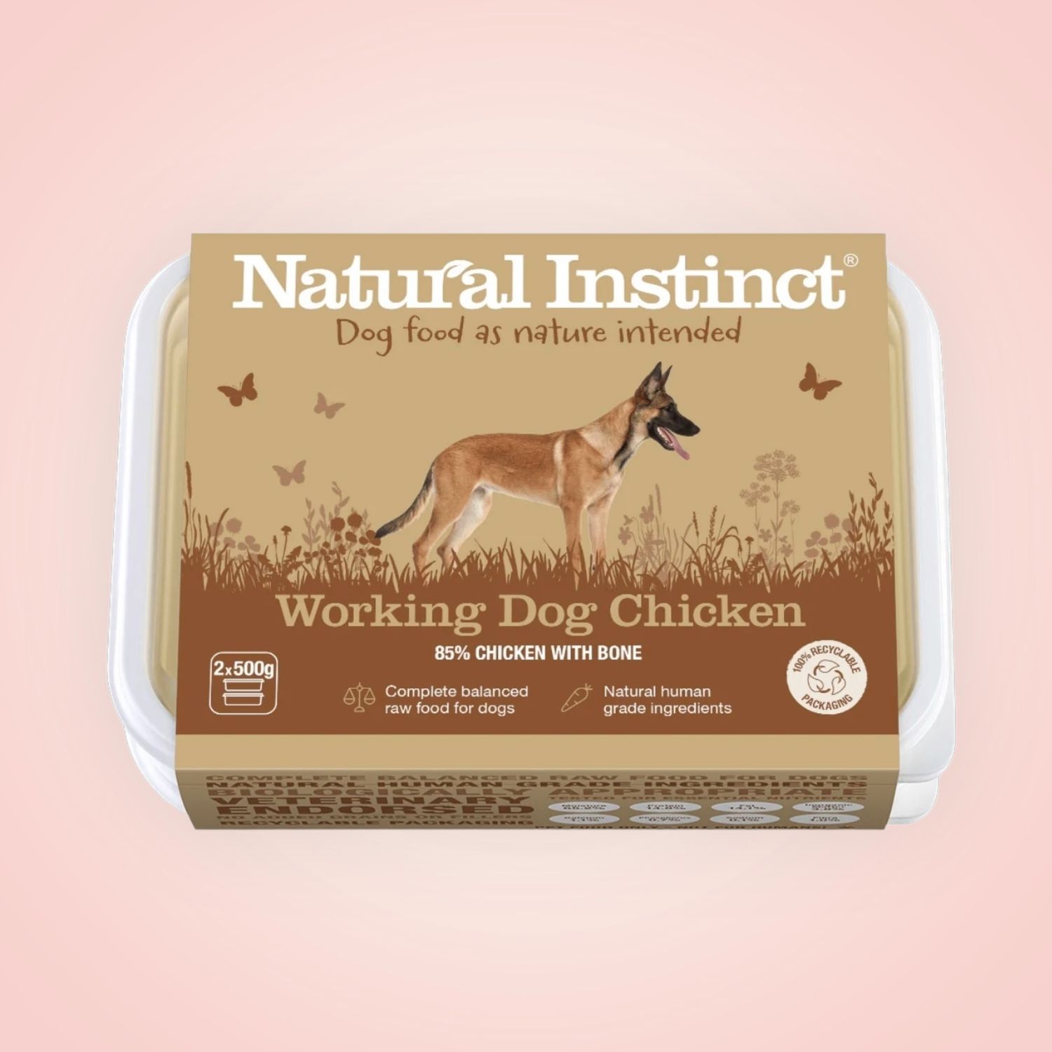 NATURAL INSTINCT WORKING CHICKEN 2X500G