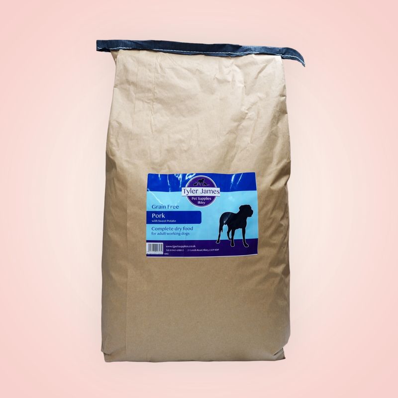 12KG  TYLER-JAMES ADULT DOG PORK &amp; SWEET POTATO