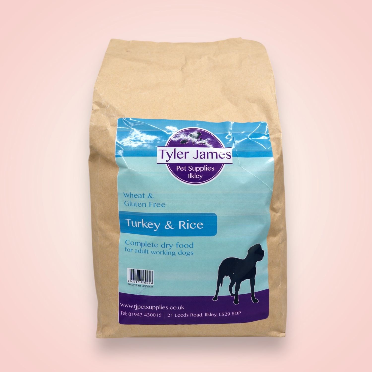 2.5KG TYLER-JAMES GLUTEN FREE ADULT DOG TURKEY WITH RICE