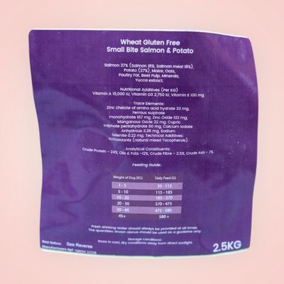 2.5KG TYLER-JAMES GLUTEN FREE ADULT DOG SMALL BREED SALMON WITH RICE