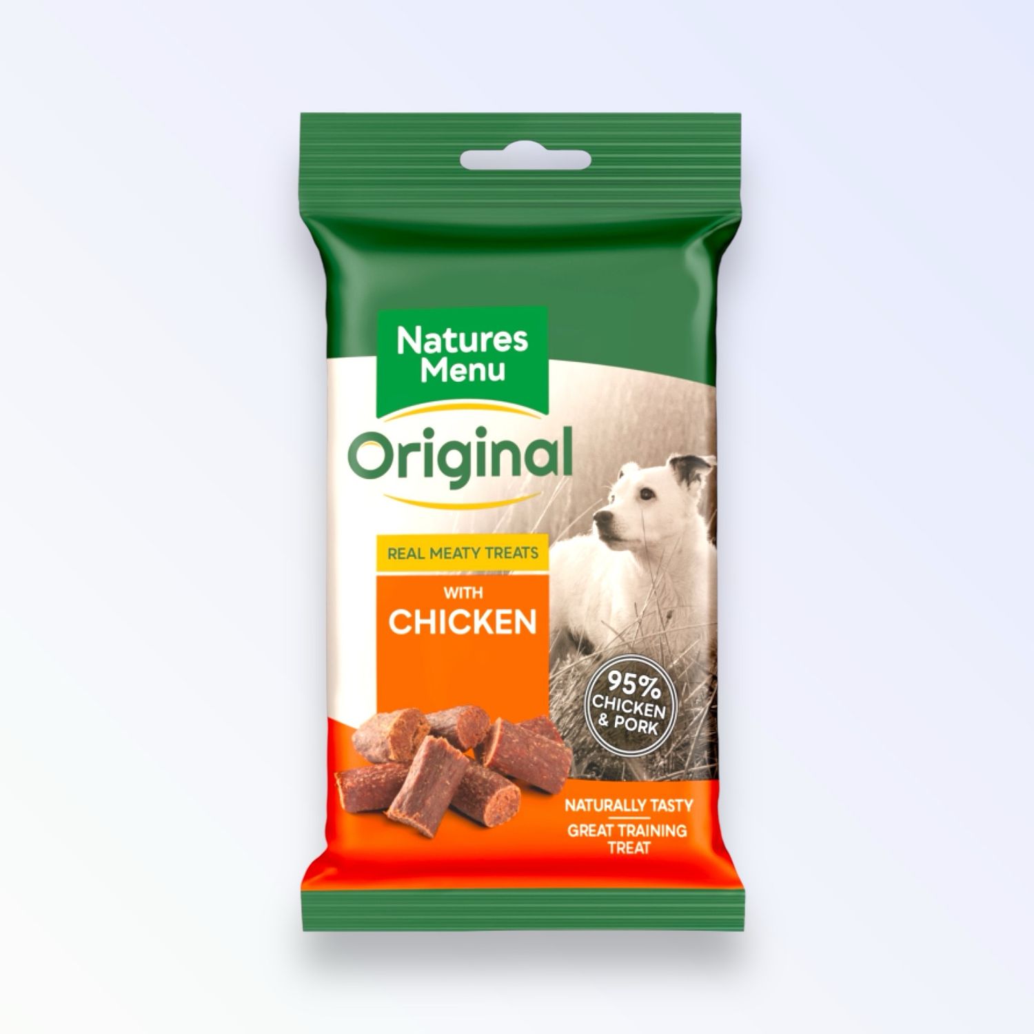 NATURES MENU DOG CHICKEN &amp; PORK TREATS 50G