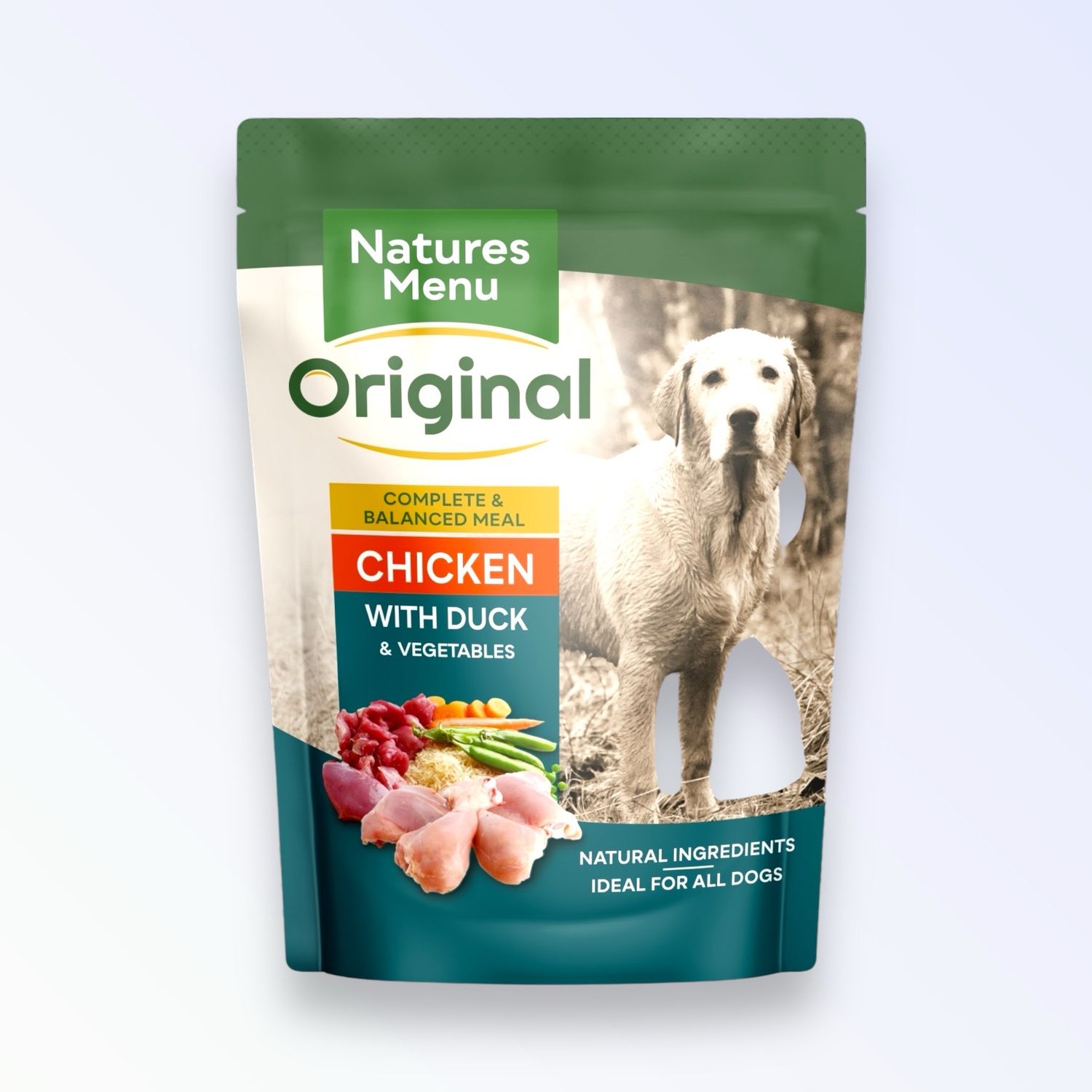 NATURES MENU ADULT DOG CHICKEN &amp; DUCK POUCH 300G