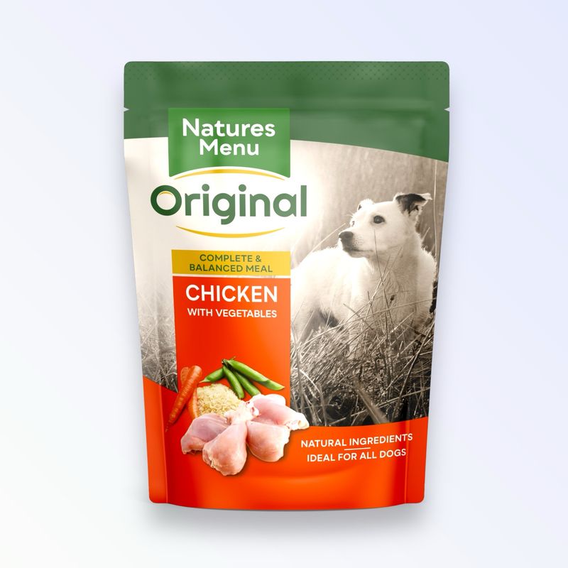 NATURES MENU ADULT DOG CHICKEN POUCH 300G