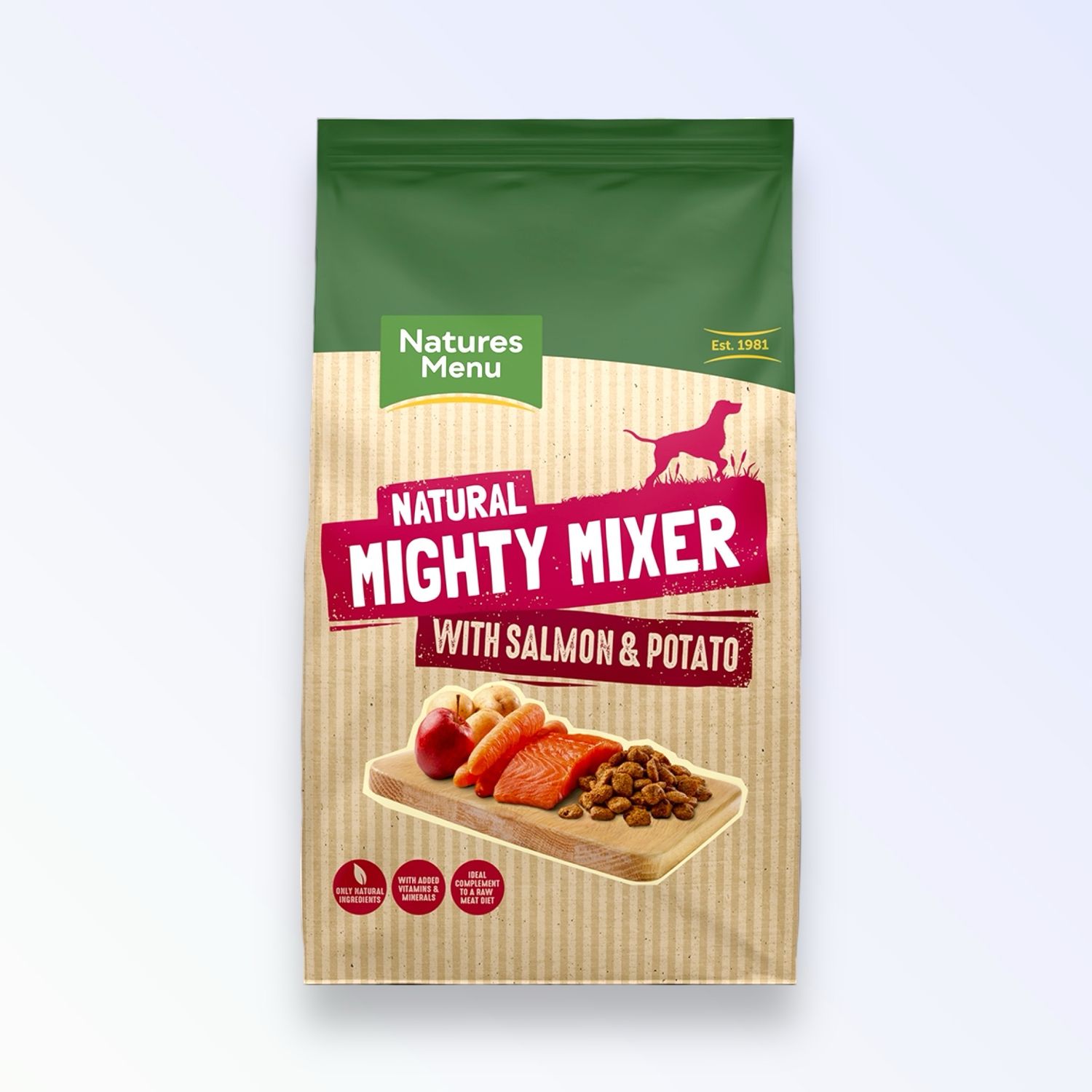 NATURES MENU DOG MIGHTY MIXER SALMON &amp; POTATO 2KG