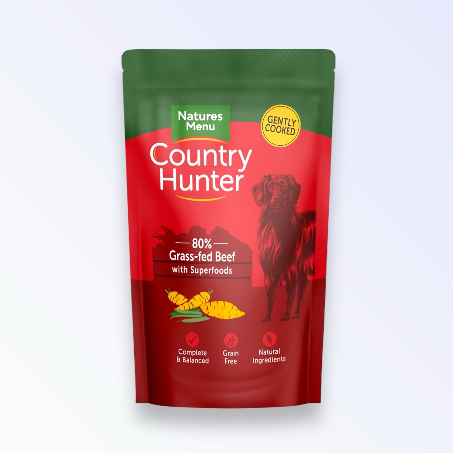 NATURES MENU DOG COUNTRY HUNTER BEEF POUCH 150G