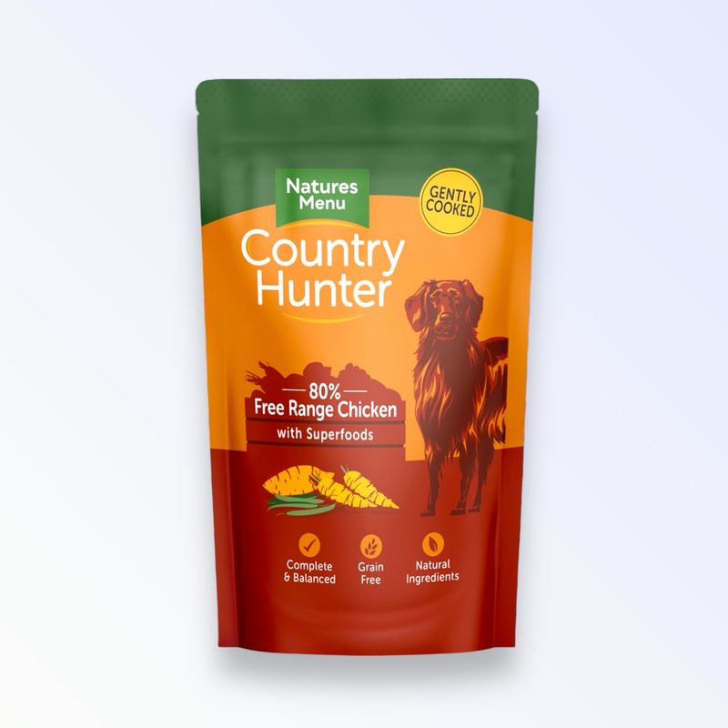 NATURES MENU DOG COUNTRY HUNTER CHICKEN POUCH 150G