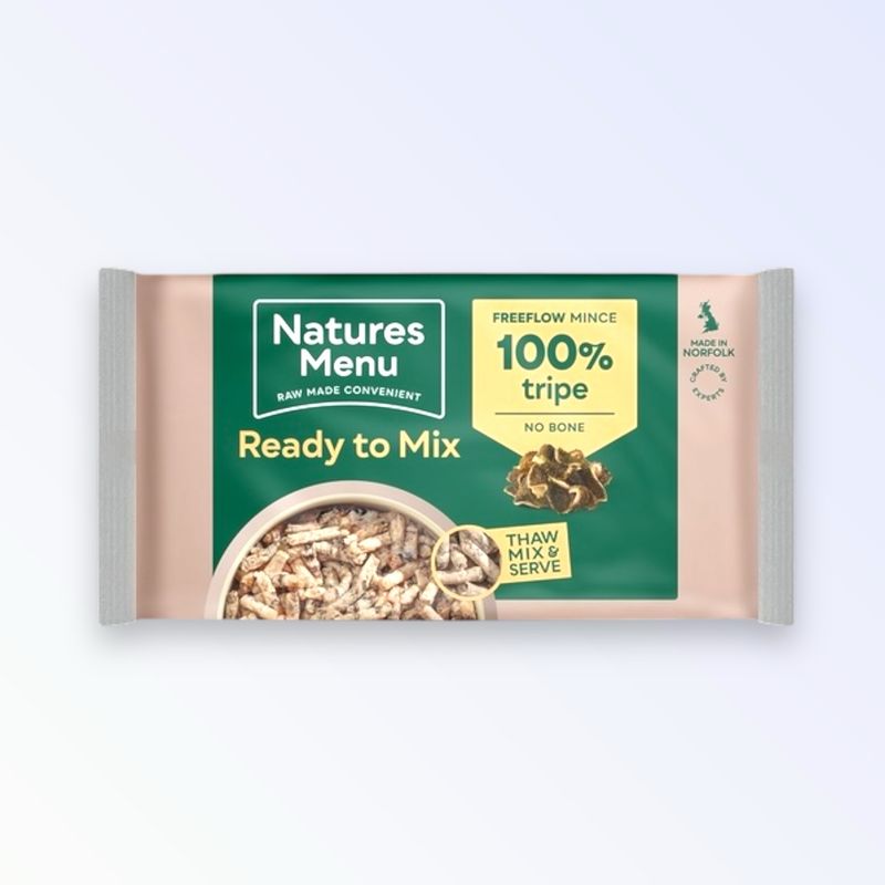 NATURES MENU DOG FREE FLOW MINCE TRIPE 2KG
