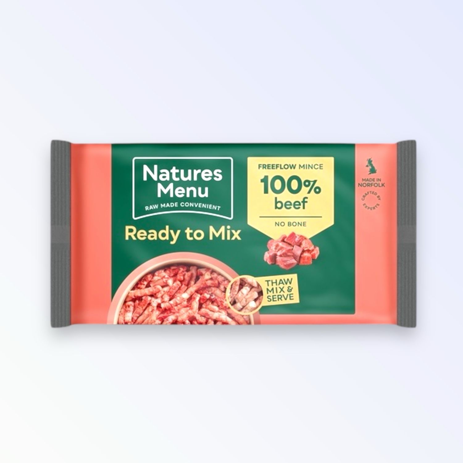NATURES MENU DOG FREE FLOW MINCE BEEF 2KG