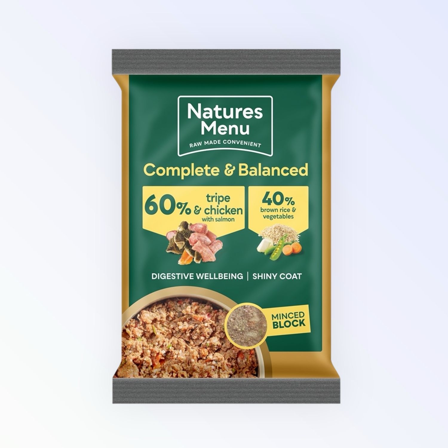 NATURES MENU DOG COMPLETE &amp; BALANCED RAW CHICKEN &amp; TRIPE 300G
