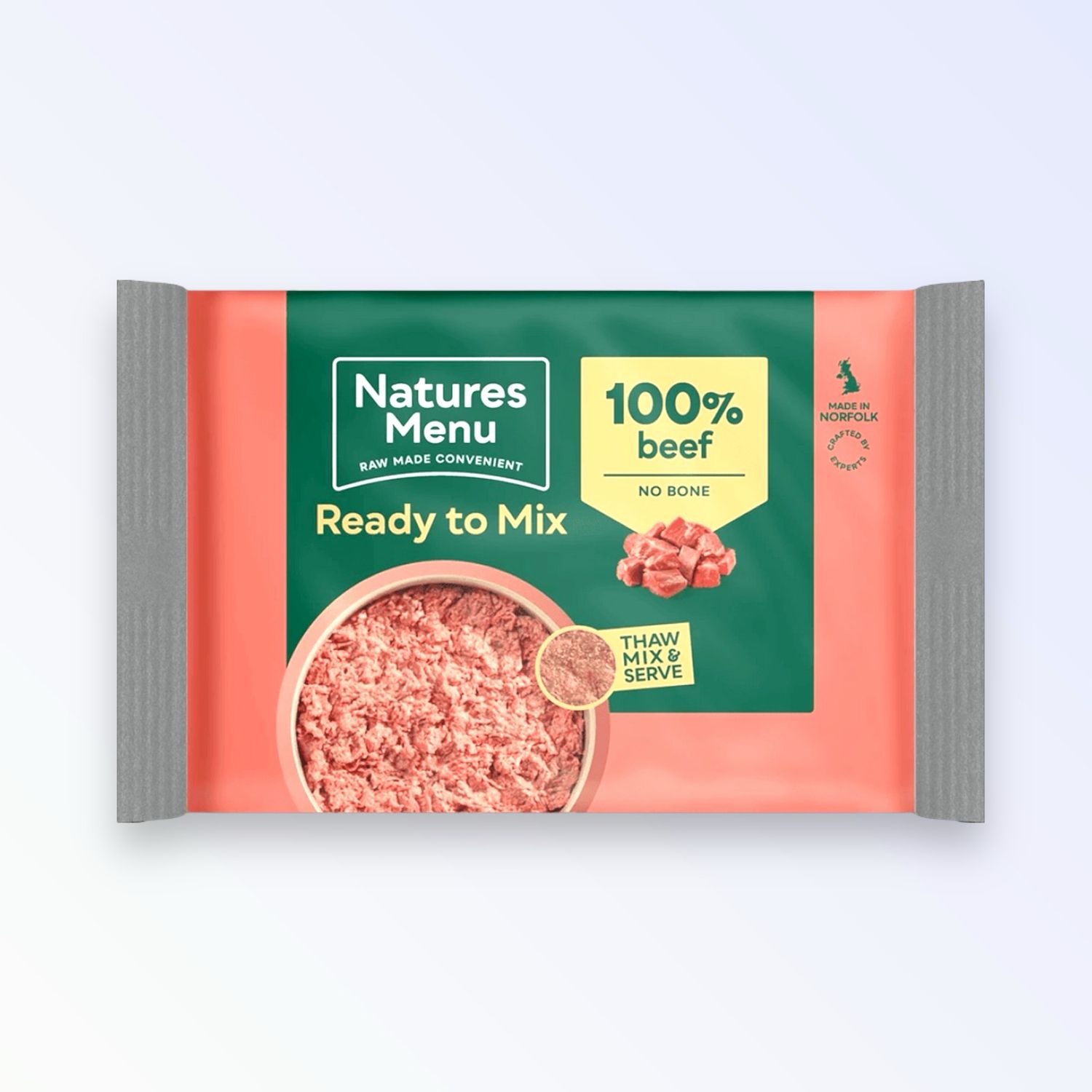 NATURES MENU DOG JUST BEEF BLOCK 400G