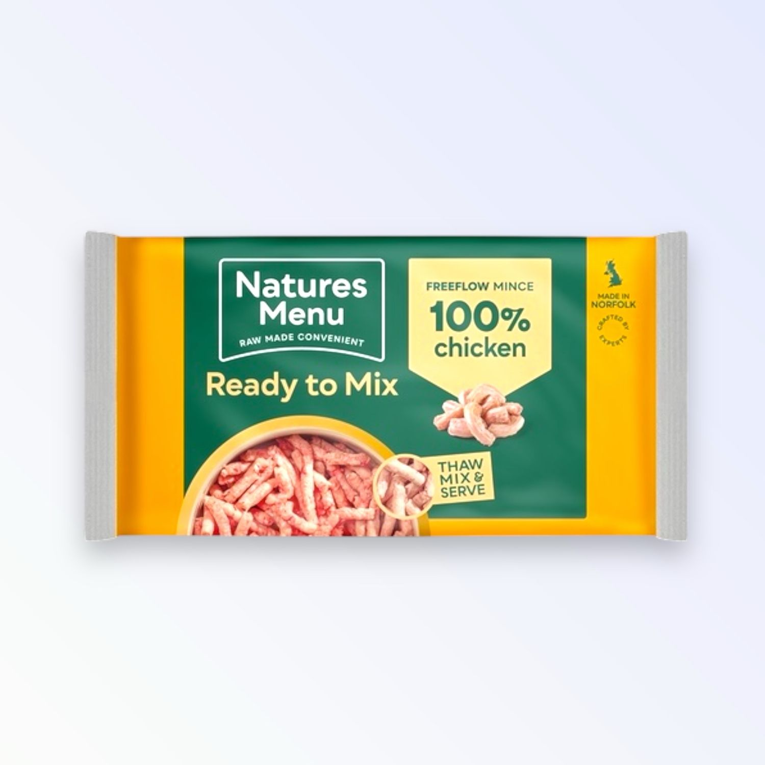 NATURES MENU DOG FREE FLOW MINCE CHICKEN 2KG