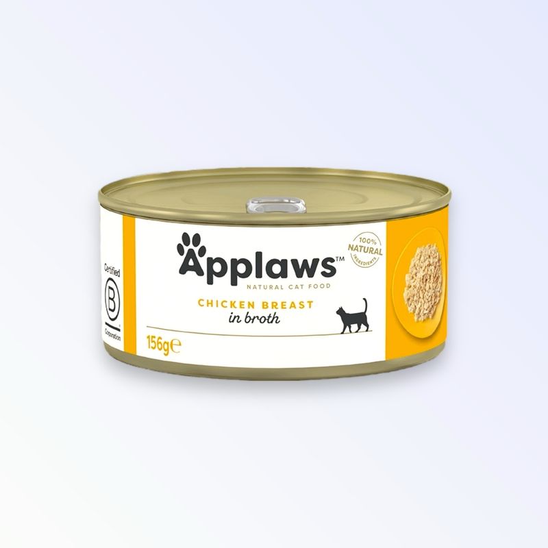 APPLAWS CAT CHICKEN BREAST TIN 156G