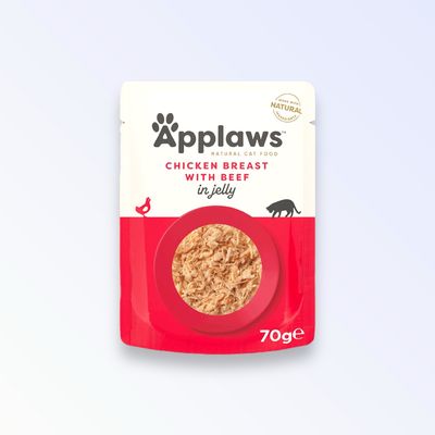 APPLAWS POUCH CHICK/BEEF JELLY 70G