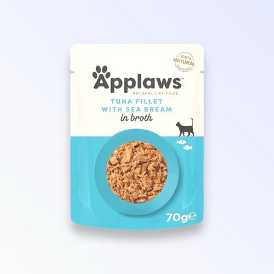 APPLAWS CAT POUCH TUNA/S-BREAM BROTH 70G