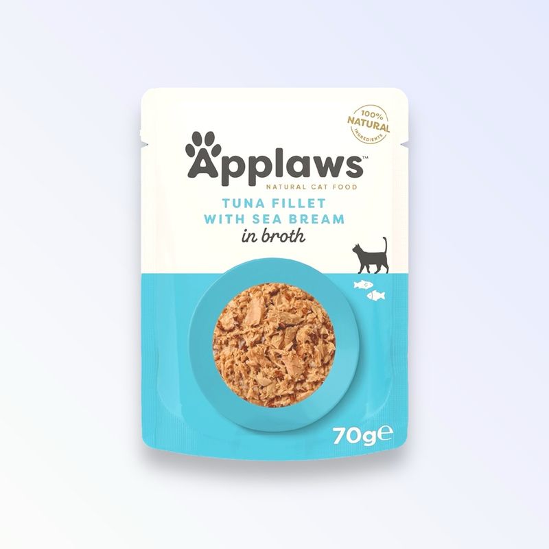 APPLAWS CAT POUCH TUNA/S-BREAM BROTH 70G