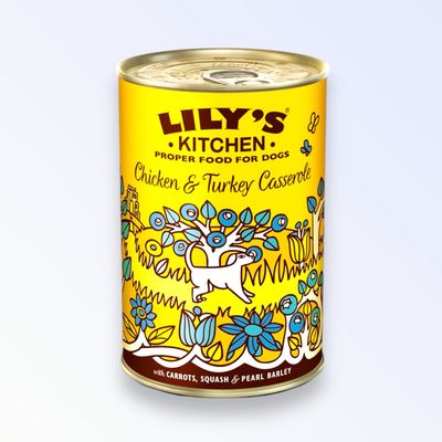 LILYS KITCHEN 400G CHICKEN &amp; TURKEY CASSEROLE