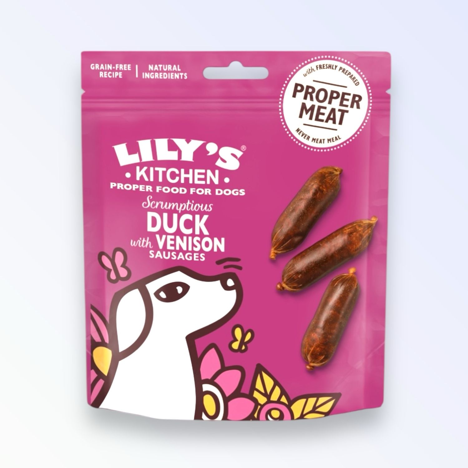 LILYS KITCHEN DUCK/VEN SAUSAGES 70G