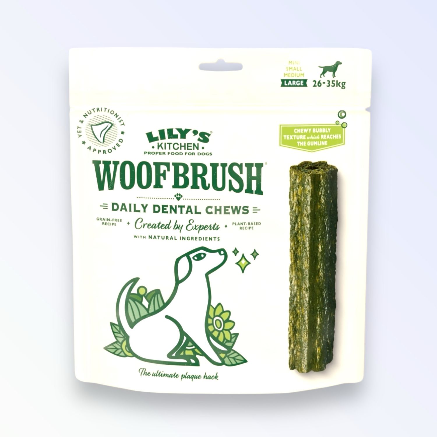 W/BRUSH GUT HEALTH DENTAL CHEW LRG