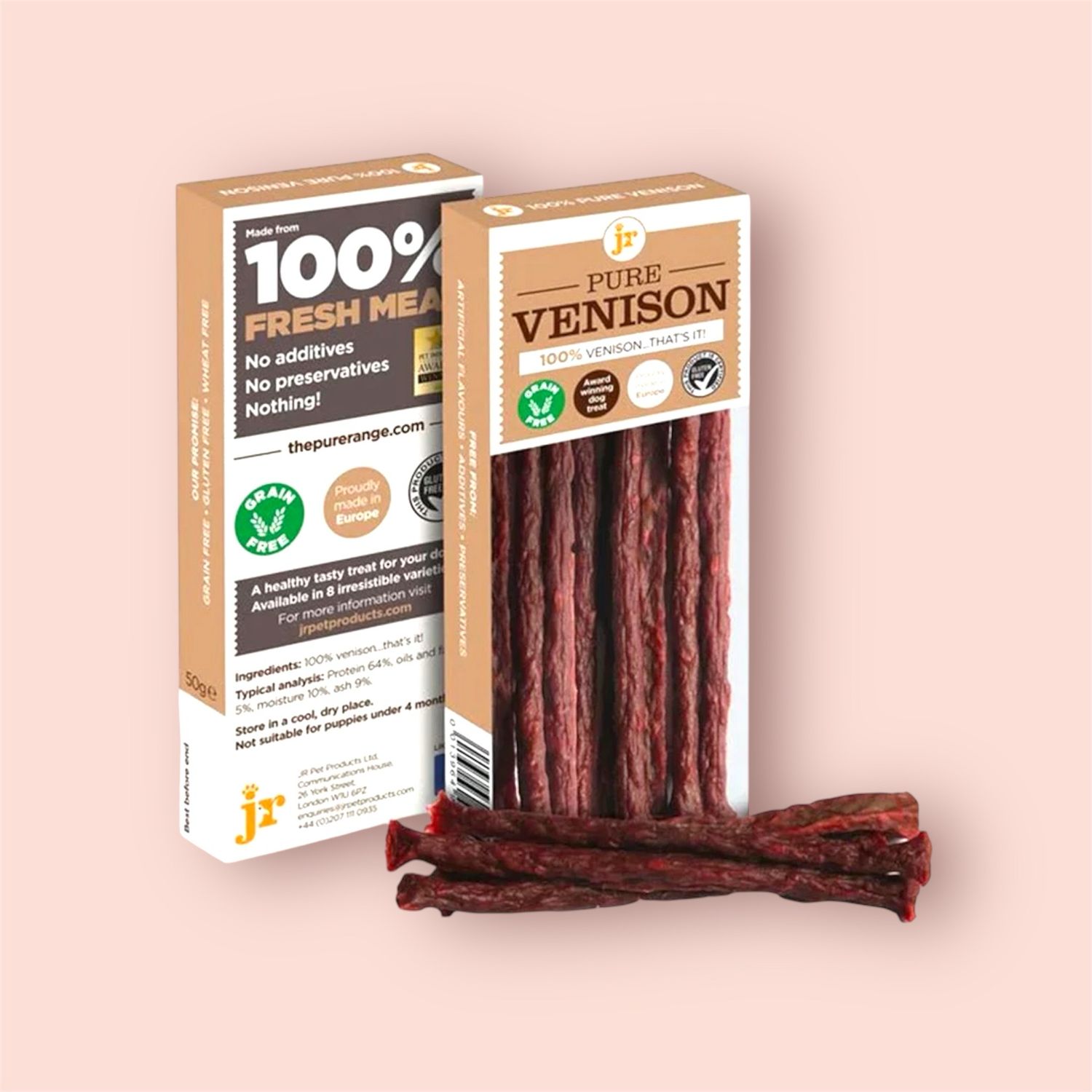 JR PURE VENISON STICKS 50G