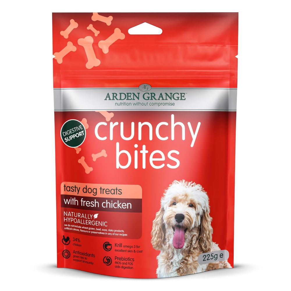 ARDEN GRANGE DOG CRUNCHY BITES CHICKEN