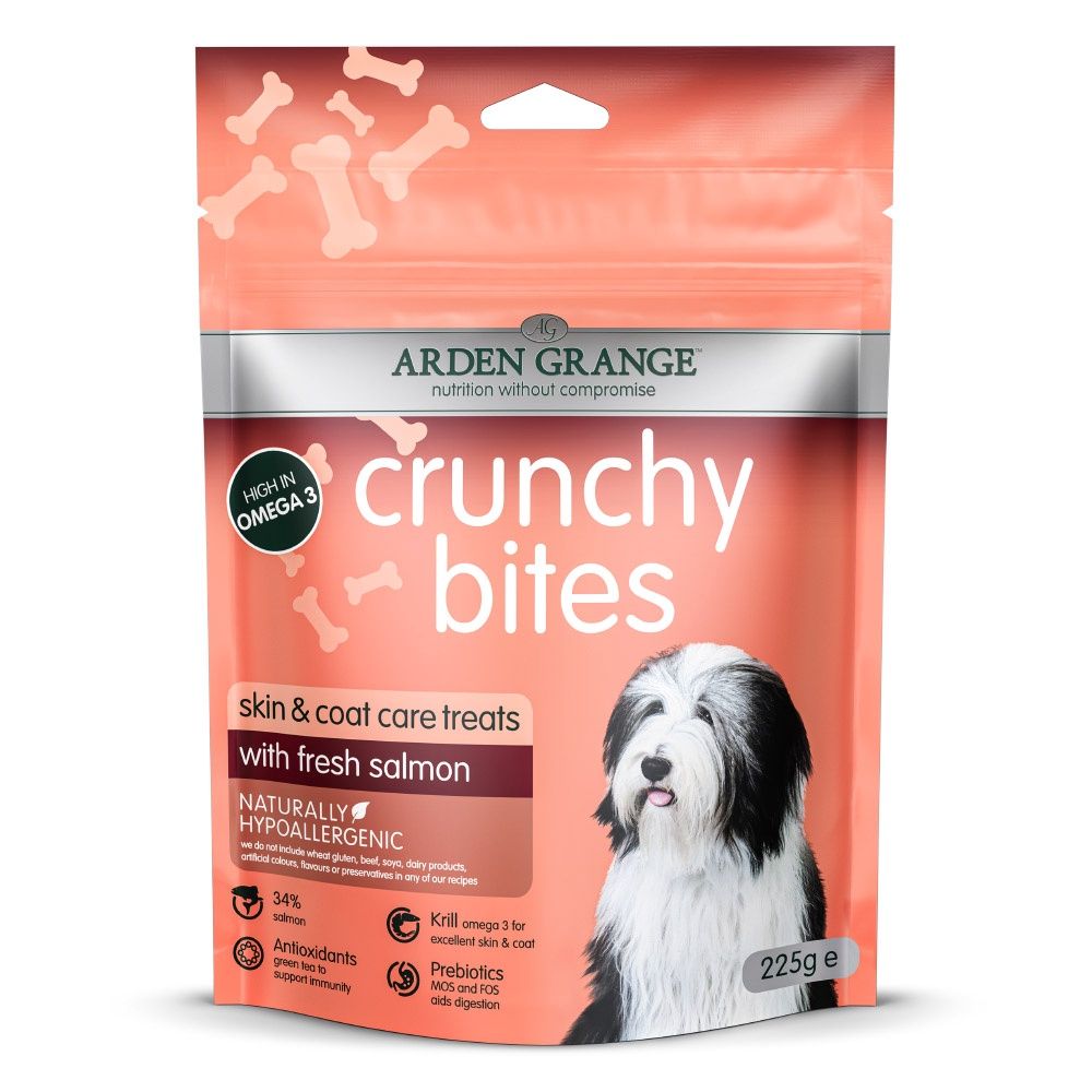 ARDEN GRANGE DOG CRUNCHY BITES SALMON