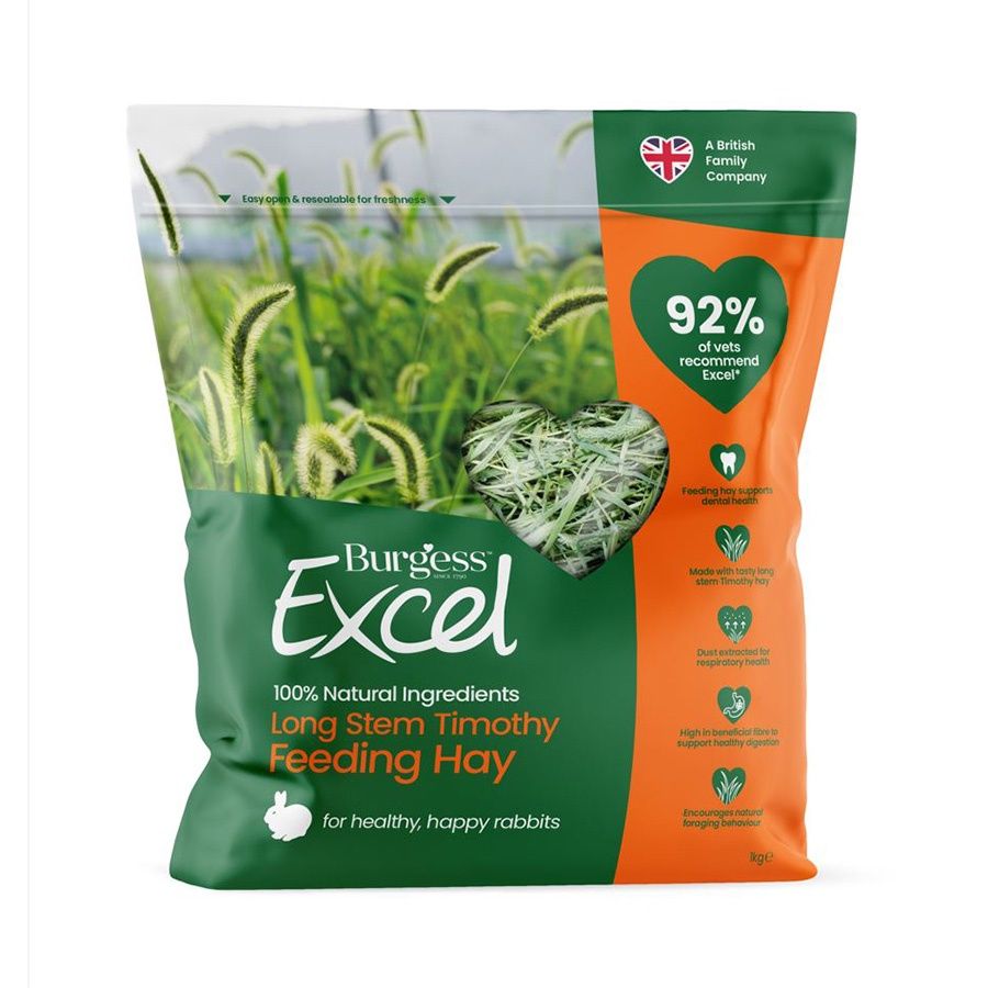 EXCEL LONG STEM FEEDING HAY 1KG